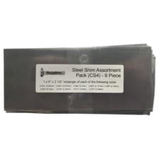 Image of Steel Shim Assortment Pack (CS4) - 6" x 2 1/2" Rectangle - 9 Piece Set