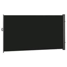 Image of Outsunny 3x2M Retractable Side Awning Screen Fence Patio Privacy Divider Black