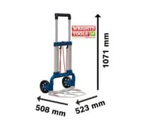 Image of Bosch Pro L-BOXX Tool Case Caddy Portable Compact Foldable Trolley Aluminium