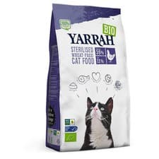 Image of Yarrah Organic Sterilised With Chicken Wheat Free Delicious Dry Cat Food 2kg NEW