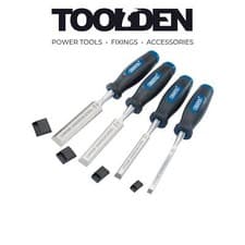 Image of Draper 83351 Bevel Edge Wood Chisel Set (4 Piece)