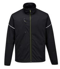 Image of New Mens Portwest PW3 Flex Shell Workwear Jacket. Black S. T7548.