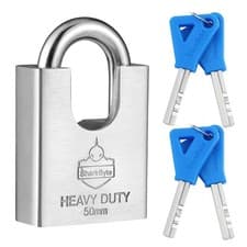 Image of NEVER RUST Heavy Duty Outdoor STEEL Weatherproof Padlock Gate Container Lock