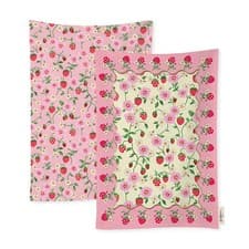 Image of Cath Kidston Strawberry Set of 2 Tea Towels