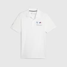 Image of NEW GENUINE BMW M MOTORSPORT MENS POLO SHIRT IN WHITE X LARGE 80145B5D059