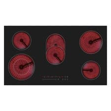 Image of electriQ 90cm 5 Zone Ceramic Hob with Extended Zone eiQC90TOUCH
