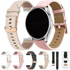 Image of 20mm Leather Strap Replacement Quick Release Wrist Smart Watch Band Universal