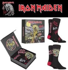 Image of Iron Maiden Gift Boxed Cotton Socks "Killers" 4 Pair Pack, Exclusive to SOCKSHOP