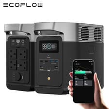 Image of ECOFLOW DELTA 2 Portable Power Station 1800W 1024Wh LFP Battery Solar Generator