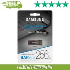 Image of Original Samsung Bar Plus 256GB Grey USB 3.1 Flash Drive – MUF-256BE4/APC ⭐⭐⭐⭐⭐