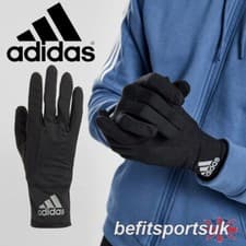 Image of ADIDAS RUNNING GLOVES AEROREADY SLIM LIGHTWEIGHT TOUCH PHONE UNISEX BLACK M L