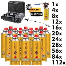 Image of Butane Gas Bottles Canisters for Portable Stoves Cookers Grill Heaters Weed Wand