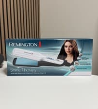 Image of Remington Shine Therapy Wide Plate Hair Straightener S8550 - White - BRAND NEW