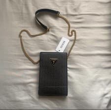Image of brand new black guess shoulder bag