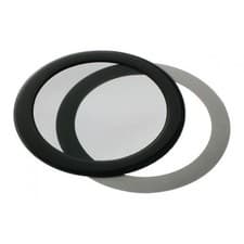 Image of DEMciflex Round dust filter 92mm - black / black
