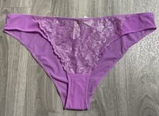 Image of Ann Summers . Sexy Lace Size 12 - Brazilian New With Tags - Lilac Foil