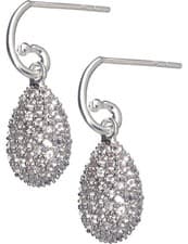 Image of LINKS OF LONDON Hope Earrings Sterling Silver White Topaz RRP325