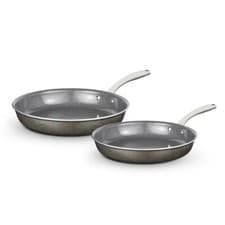 Image of Tower Cerastone Frying Pan 2 Piece Set Non Stick Aluminium Cookware T900202