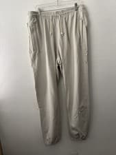Image of Nike Orlando Magic Basketball Sweatpants Stone White Grey Sz XXL Swoosh