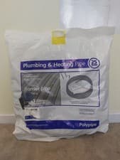 Image of Polypipe Barrier Polybutylene Pipe Coil (Grey) 15mm x 50 metre PB5015B NEW