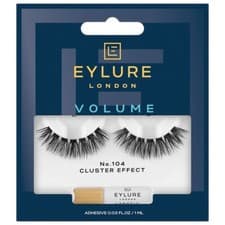 Image of Eylure Volume Lashes - 104 - Black False Eyelashes Clusters Adhesive Included