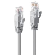 Image of LINDY 0.3m Cat.6 U/UTP Network Cable, Grey 0.3m Grey