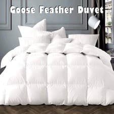 Image of Hotel Quality Goose Feather Down Duvet Quilt All Togs & all Uk Sizes