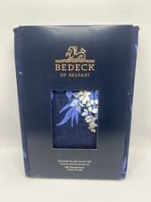 Image of Bedeck of Belfast Nahla Duvet Cover Set, Blue Navy Double 
