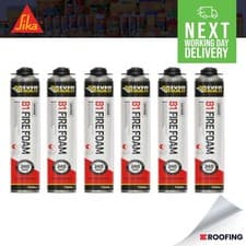 Image of 6 x Everbuild Firefoam B1 Gun Grade Expanding Foam Pink 750ml