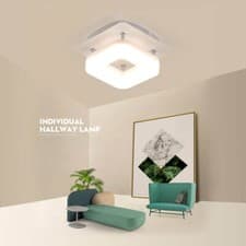 Image of Flush Mount LED Ceiling Light Hallway Porch Lamp Interior SQUARE Cool-white