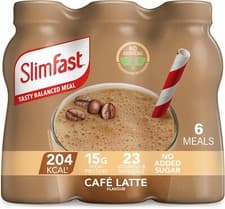 Image of SlimFast Ready To Drink Shake 6 x 325 ml Multipack Cafe Latte Flavour
