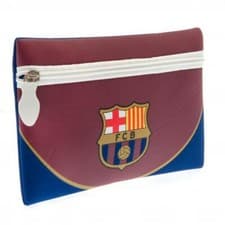 Image of FC BARCELONA SWOOP DESIGN PENCIL CASE COVER FLAT NEOPRENE NEW GIFT XMAS