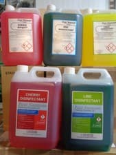 Image of 5 LITRE STRONG DISINFECTANT CLEANING CLEANER CHERRY PINE LEMON FLORAL LIME