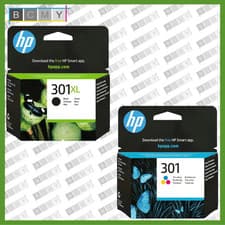Image of Original HP 301XL Black and 301 Tri-Colour Ink Cartridge Combo