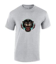 Image of THREE EYED PANTHER MENS T SHIRT COOL RETRO TATTOO DESIGN TOP NEW VINTAGE