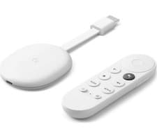 Image of Google Chromecast with Google TV (4K) and Voice Remote White-UK