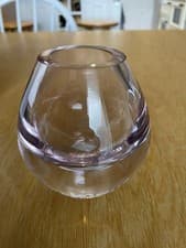 Image of LSA Ava vase 10cm Rose Heavy Base. 