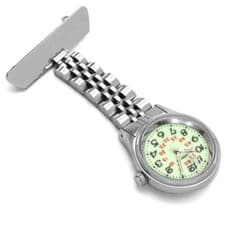 Image of Nurse Silver Classic Fob Watch With Glow In Dark Dial 4218 RRP £34.99 By Sekonda