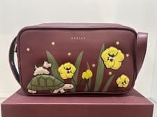 Image of Brand New Radley Midnight Wanderer - Small Ziptop Crossbody Bag - dark cherry