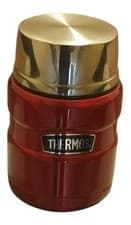 Image of Thermos Stainless King Food Flask, 470ml - Cranberry Red OPEN BUT NEVER USED
