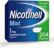 Image of 2 x Nicotinell Mint sugar free 1mg Lozenge | 204 x 2 = 408 pieces |