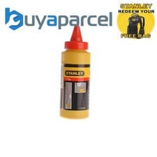 Image of Stanley 1-47-404 STA147404 Chalk Reel Refill in Red 113g Red Chalk Refill Bottle