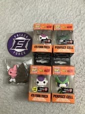 Image of Funko Pocket Pop! Keychain Dragon Ball Z Set of 4, Frieza Force Patch, Buu Pins