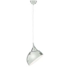 Image of Litecraft Ceiling Pendant Adjustable 1 Light With Dome Shade - Chrome Clearance