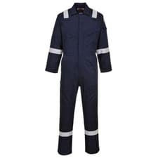 Image of Flame Resistant Light Weight Anti-Static Coverall 280g, Size: L navy Portwest