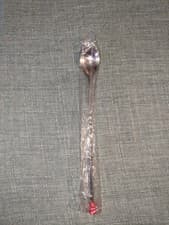 Image of Stainless Steel Cocktail Mixing Spoon 11" with Red Plastic End...12 available