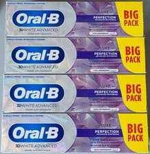 Image of Oral-B 3D White Luxe Perfection Whitening Toothpaste 100ml – 4 Pack Bulk