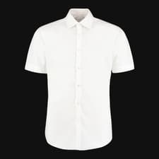 Image of Mens Short Sleeve Shirt Oxford Easy Iron Classic Formal Workwear Smart 14-19H
