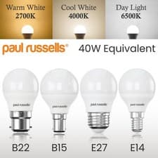 Image of LED Round Golf Dimmable Light Energy Saving 40W Equivalent E14 B22 B15 E27 Bulbs