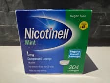 Image of Nicotinell 1mg Mint Lozenges (204) - Stop Smoking Aid 100% ORIGINAL EXP 09-2027